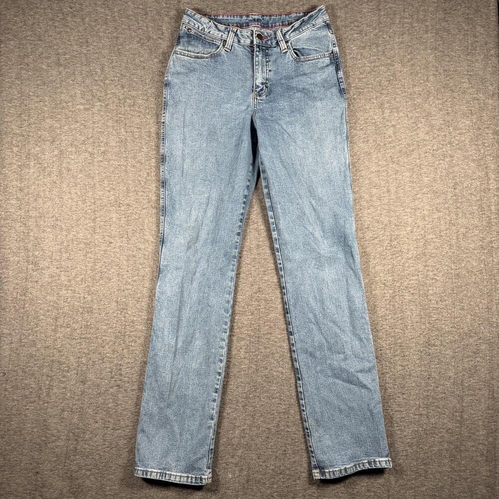 Wrangler Jeans Mens 25x34 Light Wash Blue Regular Fit Straight Denim Pants